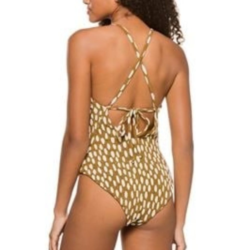 Mara Hoffman one piece bathing suit  Emma Textured